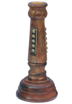 Wooden Candle and Incense Stand